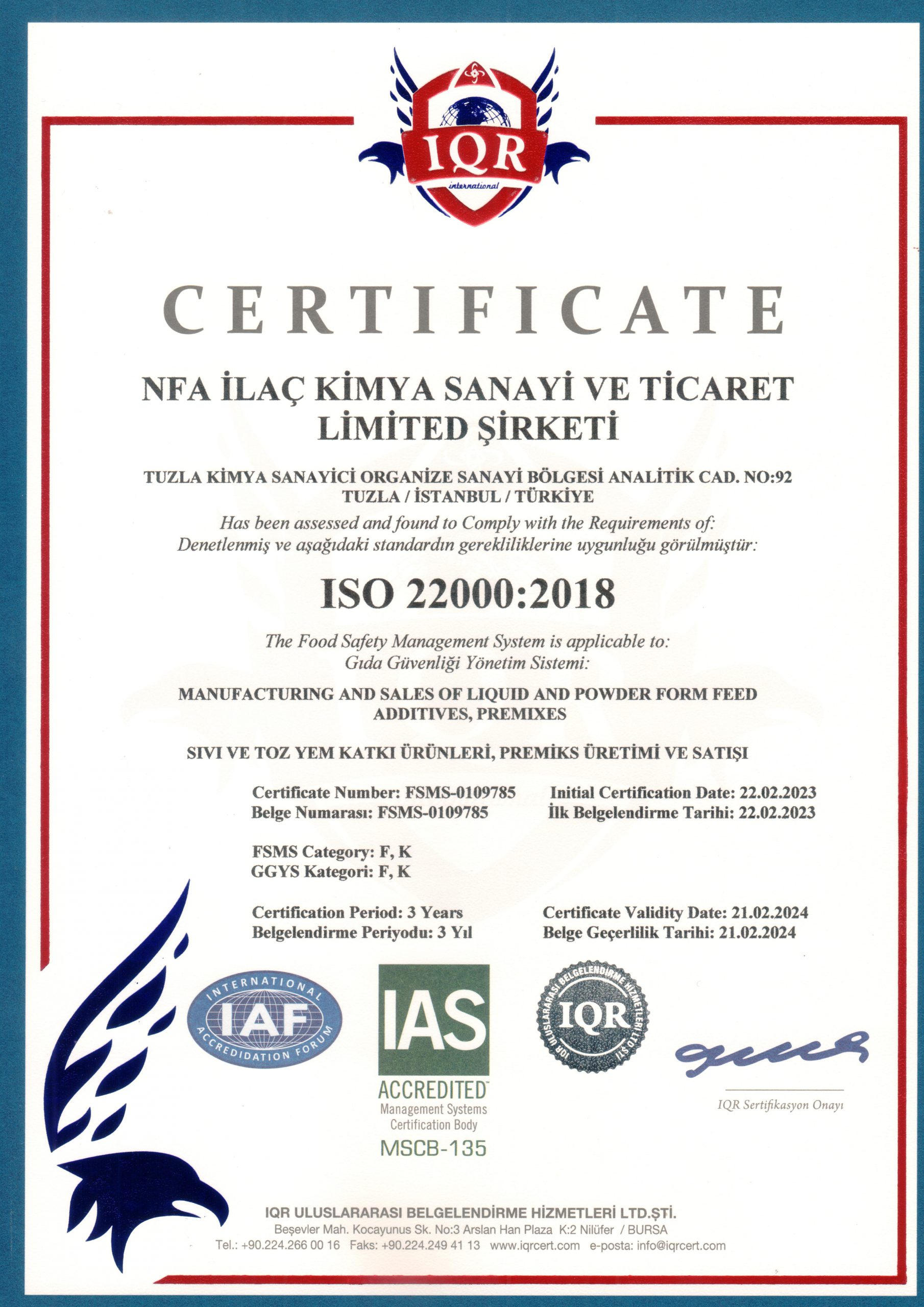 Certificate 1